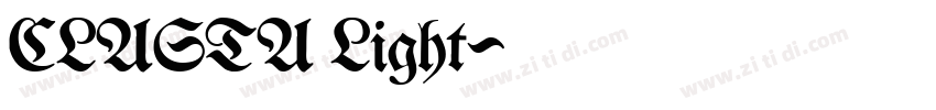CLASTA Light字体转换